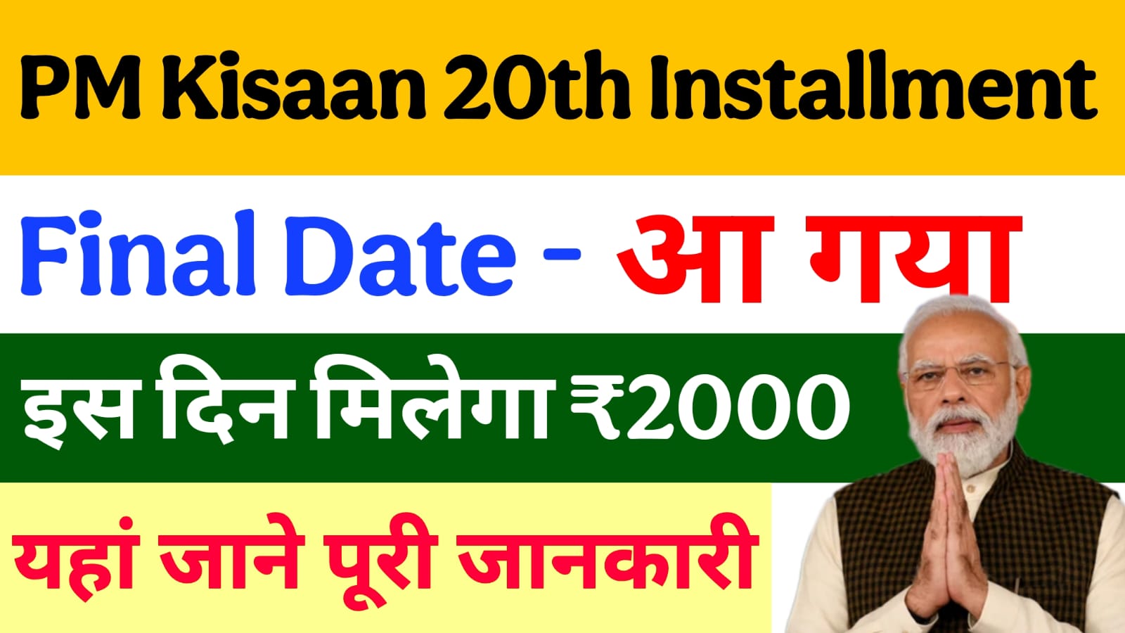 Pm Kisan Yojana 20th Installment Update