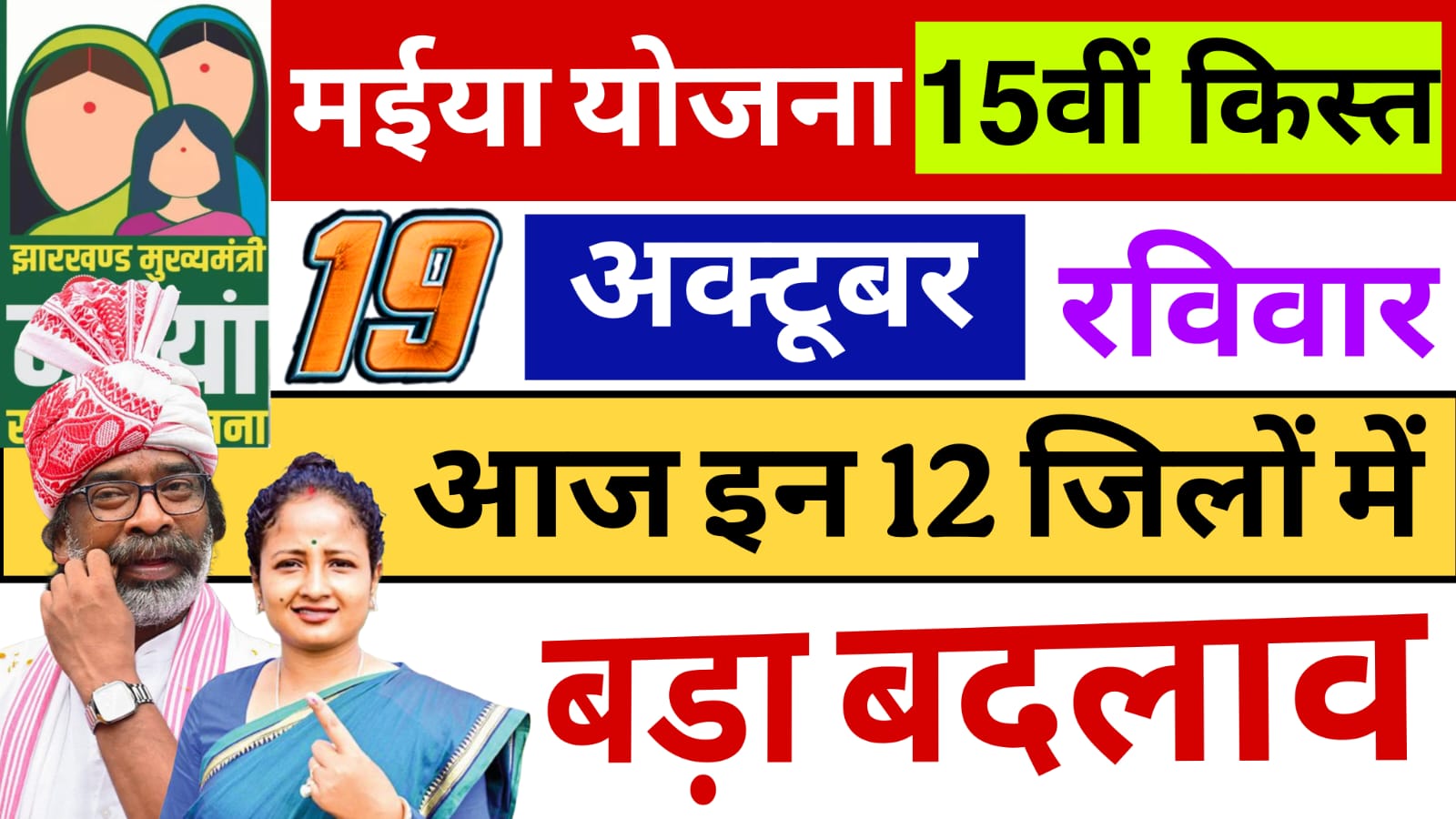 Maiya Samman Yojana 15th Installment Date